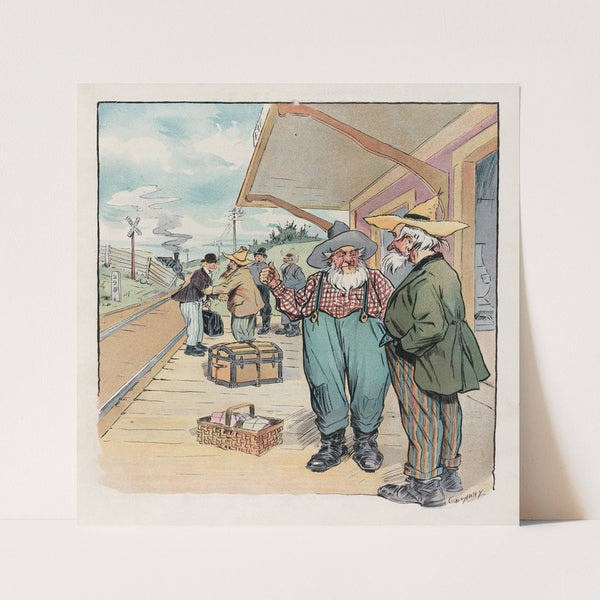 An unpromising pair of racers (1894) by Frederick Burr Opper