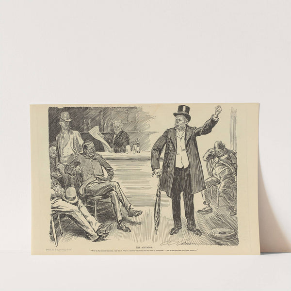 The agitator (1900-1905) by Charles Dana Gibson