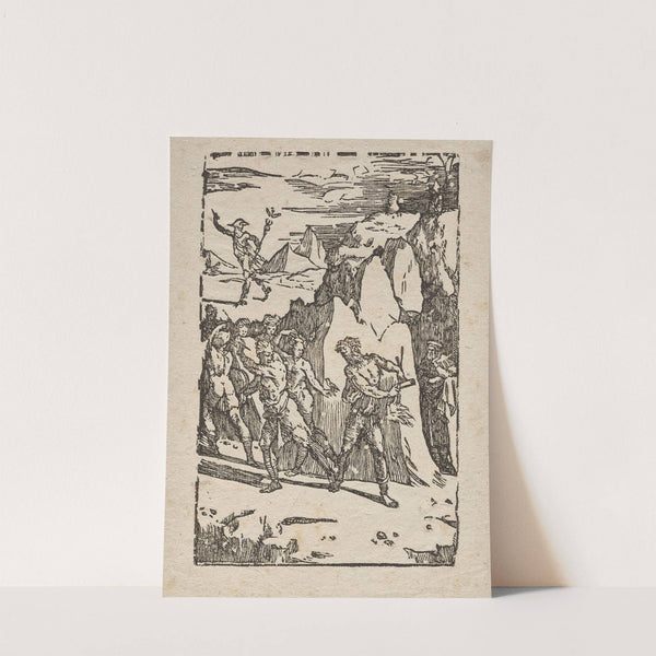 The Alchemical Properties of Metal; Mercury, Vulcan, and the Alchemist in the Cave (1530s) by Domenico Beccafumi