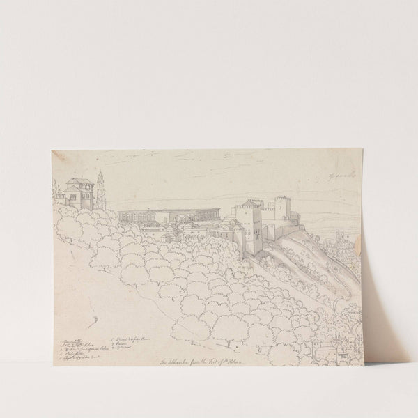 The Alhambra From the Fort of St. Helena by Henry Swinburne