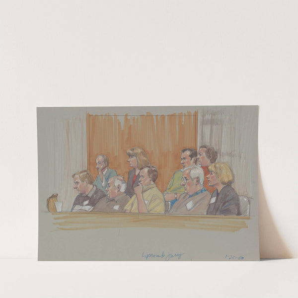 The all-white jury at the bribery trial of Albert Louis Lipscomb, African American Dallas City Council member, Amarillo, Texas, where he was found guilty by Brigitte Woosley