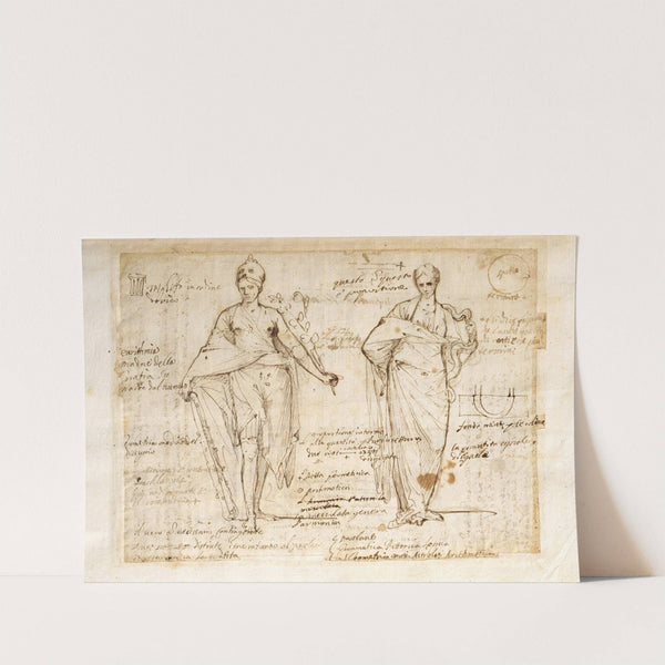 The Allegorical Figures of Reason and Wisdom by Pietro Testa