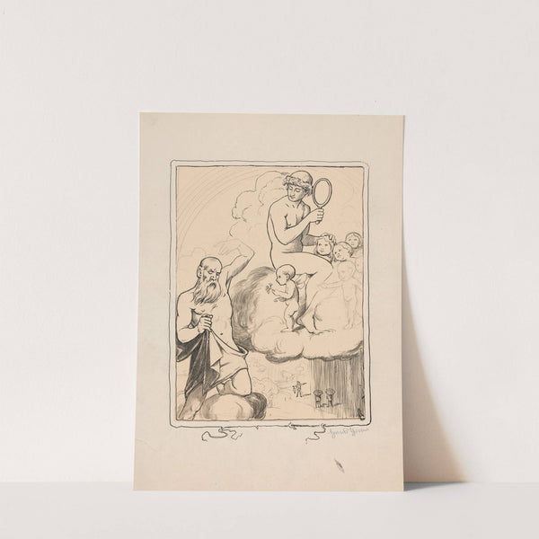 The allegory of April (1901) by Hans Thoma