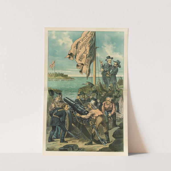 The allies under the new flag - the Republicans and the monopolists train their guns on the workingmen by Bernhard Gillam