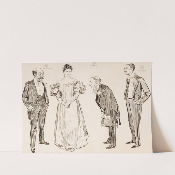 The American Abroad; Some Features of the Matrimonial Market (1894) by Charles Dana Gibson