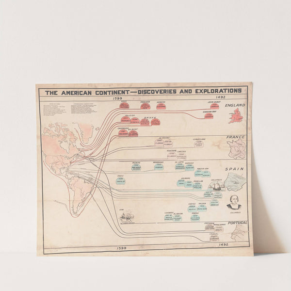 The American continent-discoveries and explorations (1915) by Hollis L. Riddle