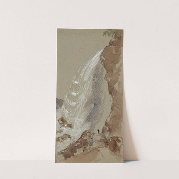 The American falls from the Cave of the Winds by George Wallis