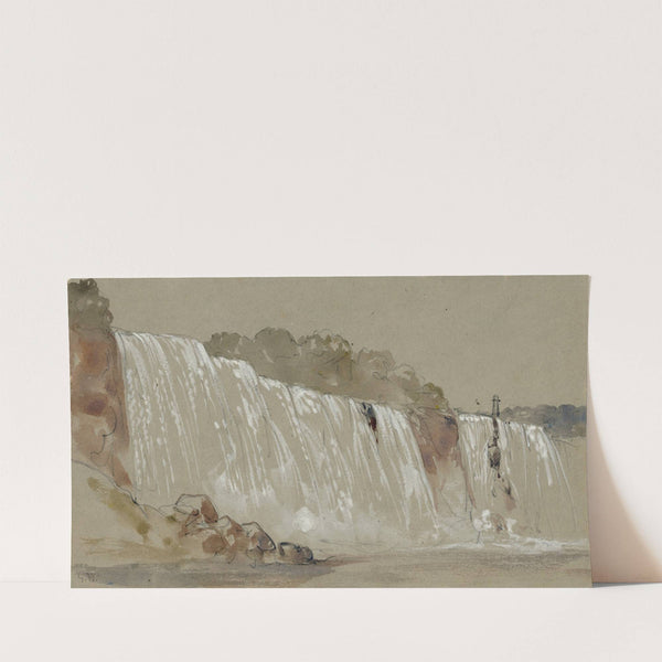 The American falls, Niagara, from the steamboat (1853) by George Wallis