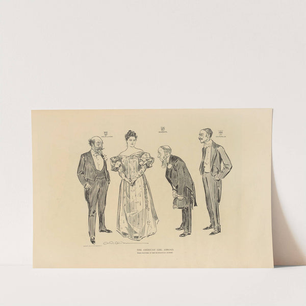 The american girl abroad. Some features of the matrimonial market (1893-1900) by Charles Dana Gibson