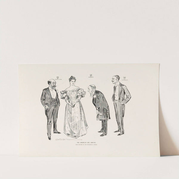 The American Girl Abroad – Some features of the Matrimonial Market (1896) by Charles Dana Gibson
