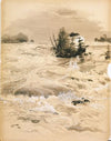 The American Rapids by Moonlight