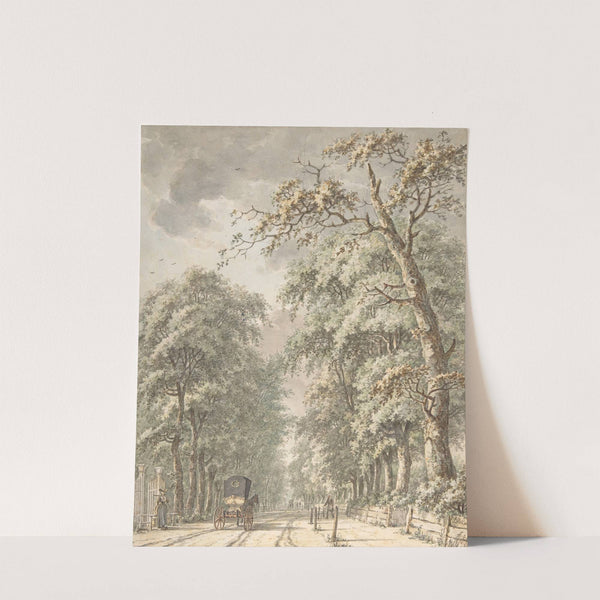 The Amstelveen Road from Amsterdam towards Amstelveen by Johann Edler Goll van Franckenstein