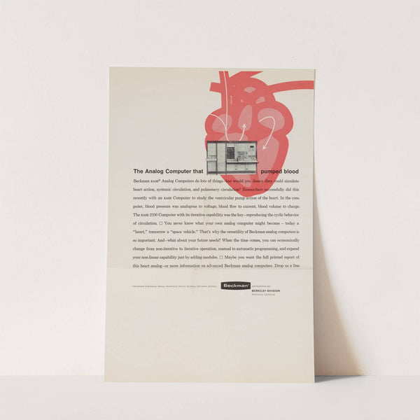 The Analog Computer that pumped blood by Beckman Instruments