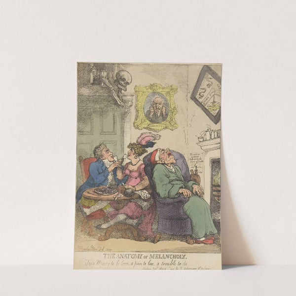 The anatomy of melancholy (1808) by Thomas Rowlandson