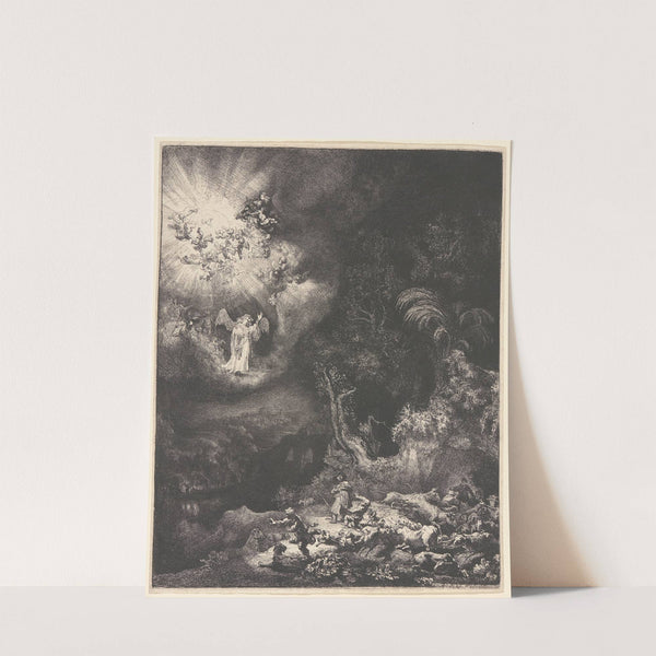 The Angel Appearing to the Shepherds by Rembrandt van Rijn