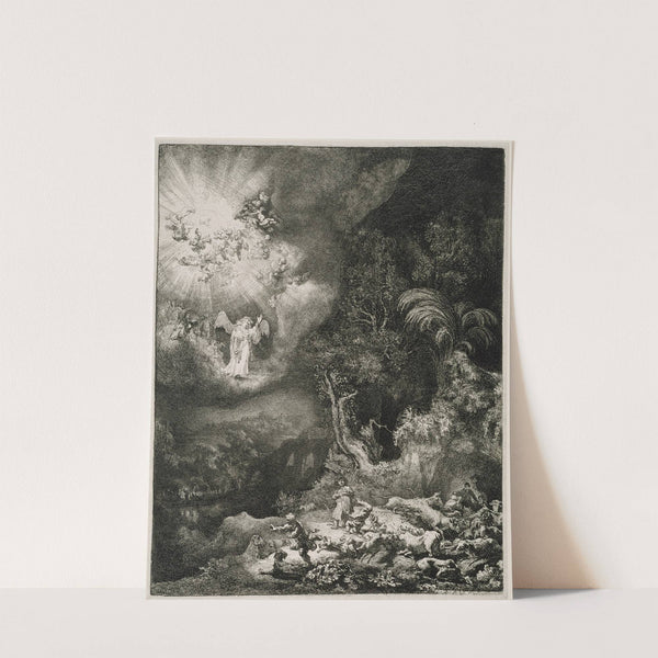 The Angel Appearing to the Shepherds by Rembrandt van Rijn