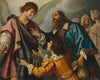 The angel Raphael refusing the gifts offered by Tobias