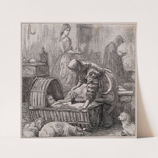 The Anglers of the Dove – Farmer Chell’s Kitchen (1862) by Sir John Everett Millais