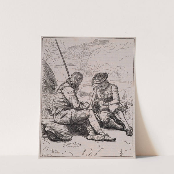 The Anglers of the Dove-Stansbury and Felton Sort the Prey by Sir John Everett Millais