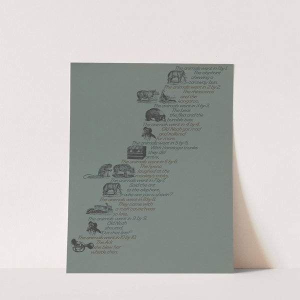 The animals went in 1 by 1 by Herb Lubalin