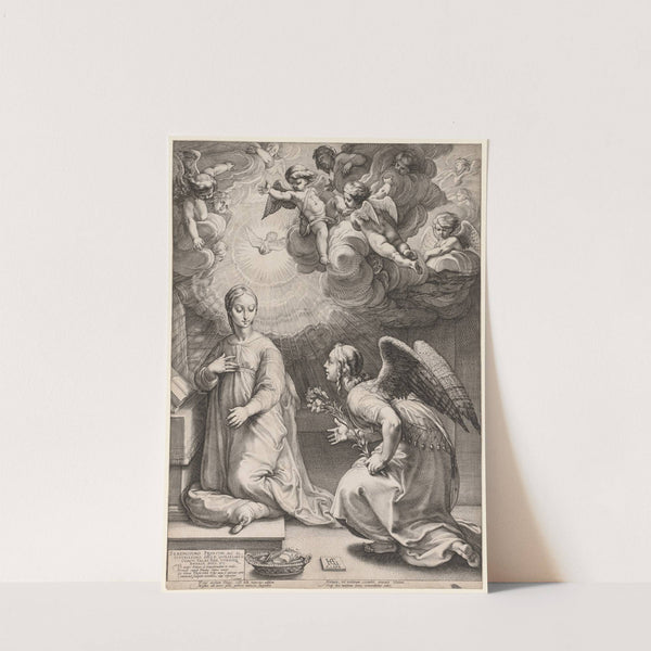 The Annunciation (1594) by Hendrick Goltzius