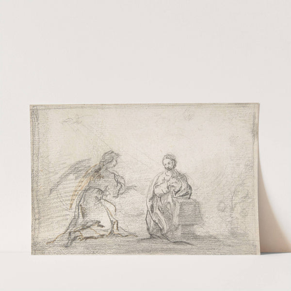 The Annunciation (Angel Approaching from Left) by Pedro Duque y Cornejo