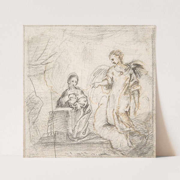The Annunciation (Angel Approaching From the Right) by Pedro Duque y Cornejo