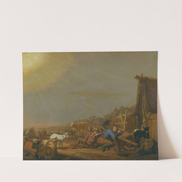 The Annunciation To The Shepherds (1644) by Jan van Ossenbeeck