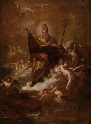 The Apotheosis of a Bishop Saint (17th Century)