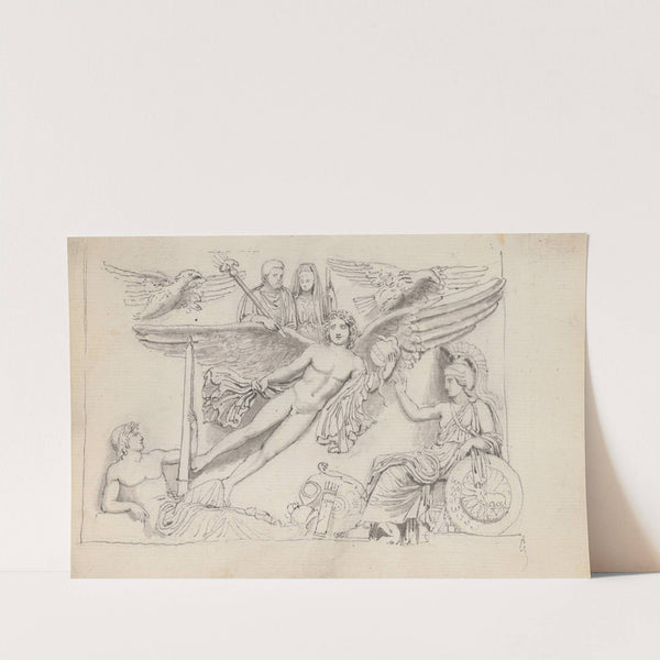 The Apotheosis of Antonius Pius and Faustina, Column of Antonius Pius, Piazza Montecitorio, Rome by John Flaxman