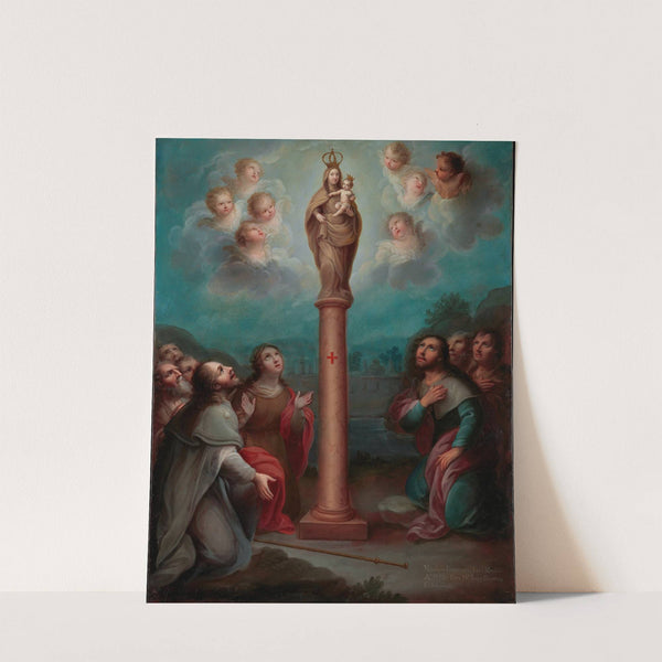 The Apparition of the Virgin of El Pilar to St. James by Nicolás Enríquez