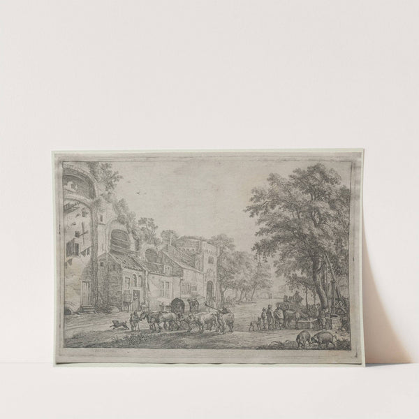 The Approach to a Village (1615–53) by Simon de Vlieger