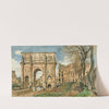 The Arch Of Constantine And The Colosseum, Rome (1872) by Rudolf von Alt