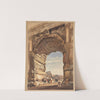 The Arch of Titus looking through to the Colosseum, Rome (1841) by Thomas Hartley Cromek