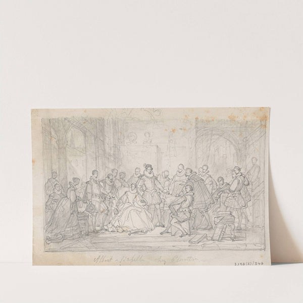 The Archdukes Albert and Isabella Visit the Printer Plantin by Nicaise De Keyser