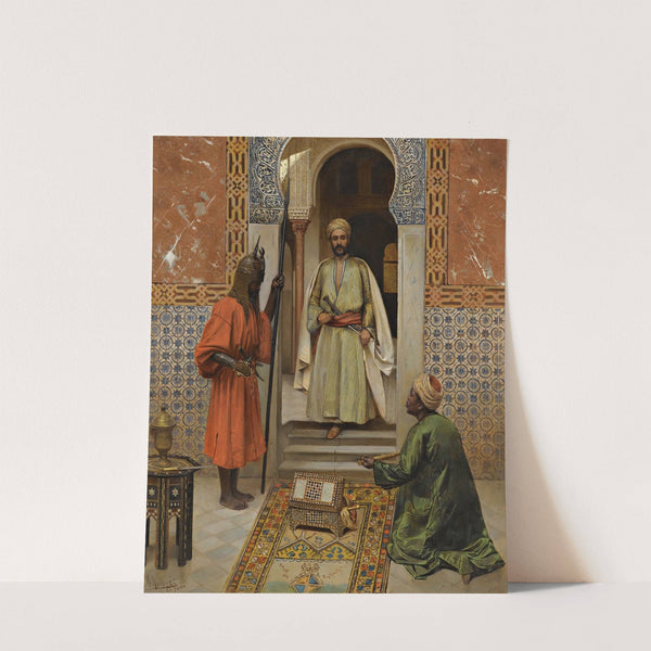 The Arms Merchant Presenting His Wares (1886) by Rudolf Weisse