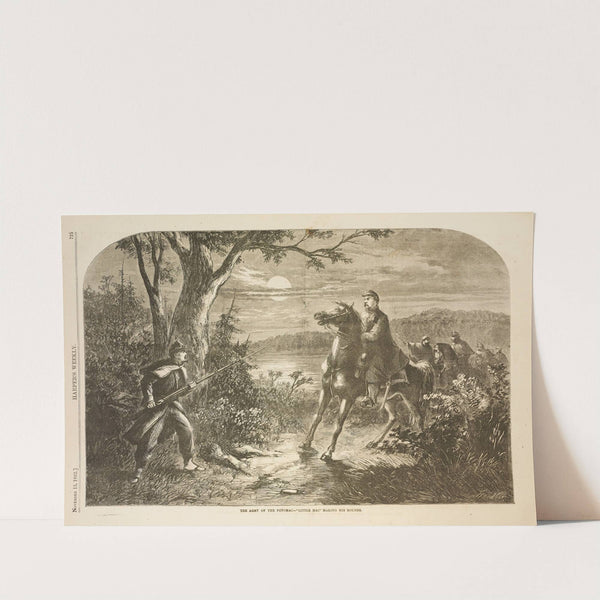 The Army of the Potomac — ‘Little Mac’ making his rounds (1862) by Thomas Nast