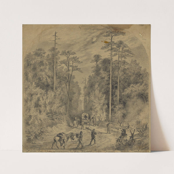 The Army of the Potomac on the march from the Chicahominy to the James River (1864) by Edwin Forbes