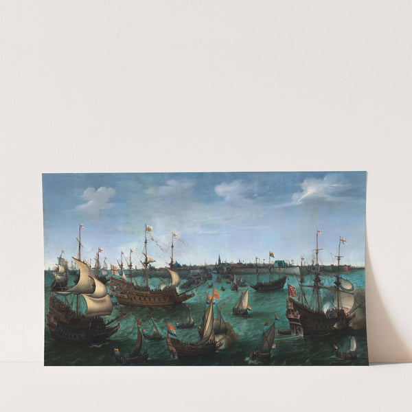 The Arrival of the Elector Frederick V of the Palatinate and Elizabeth Stuart in flushing on 29 April (1623) by Hendrik Cornelisz. Vroom