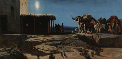 The arrival of the Magi in Bethlehem