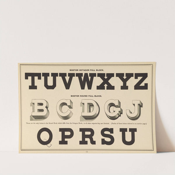 The art of lettering and sign painter’s manual Pl.11 (1878) by Allen P Boyce