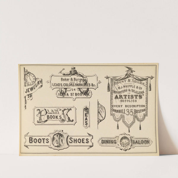 The art of lettering and sign painter’s manual Pl.30 (1878) by Allen P Boyce