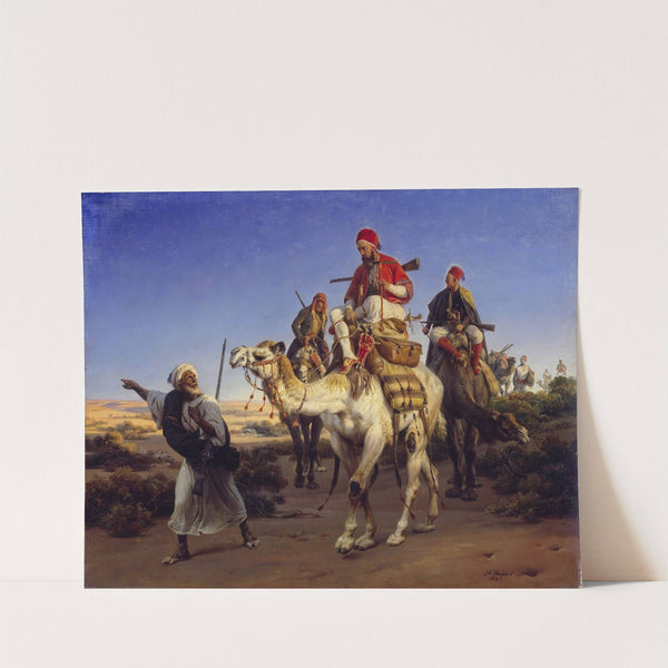 The Artist and his Companions travelling in the Desert (1843) by Horace Vernet
