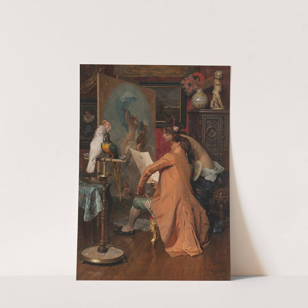 The Artist and his Model by Charles Bargue