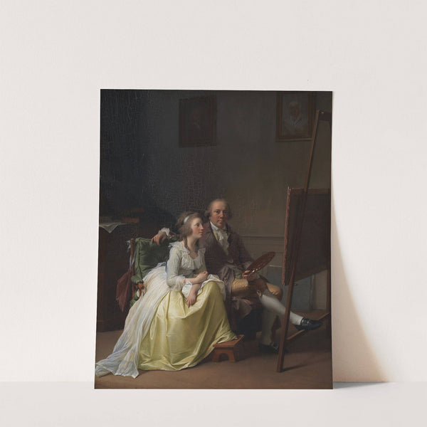 The Artist and his Wife Rosine, née Dørschel by Jens Juel