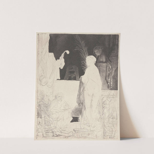 The Artist Drawing from a Model by Rembrandt van Rijn