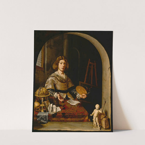 The Artist In His Studio by Cornelis Bisschop