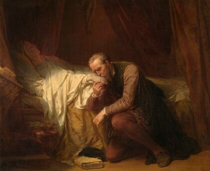 The Artist Michelangelo at the Deathbed of Vittoria Colonna