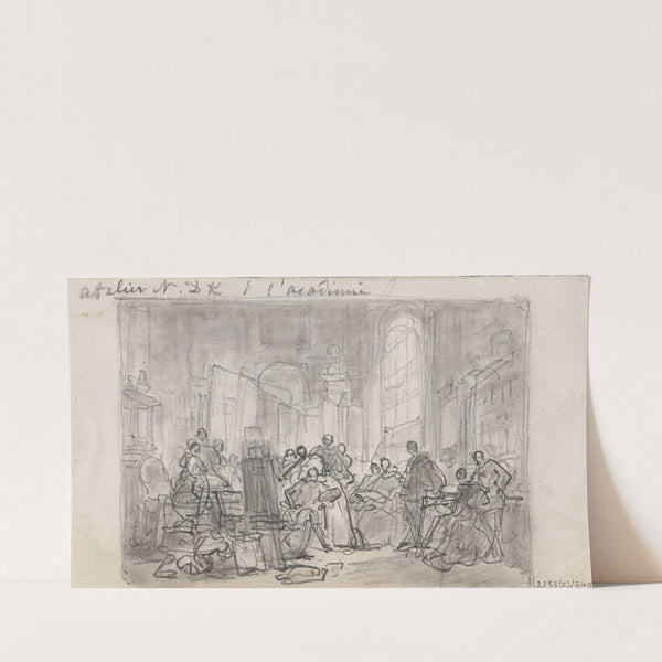 The Artist Nicaise De Keyser’s Studio at the Academy by Nicaise De Keyser