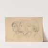 The Artist's Children; Friedrich, Emil, and Ernst by Friedrich Preller the Elder
